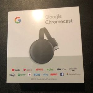 Google Chromecast - 1080p, HD HDMI - Mirror Android Screen Laptop to TV